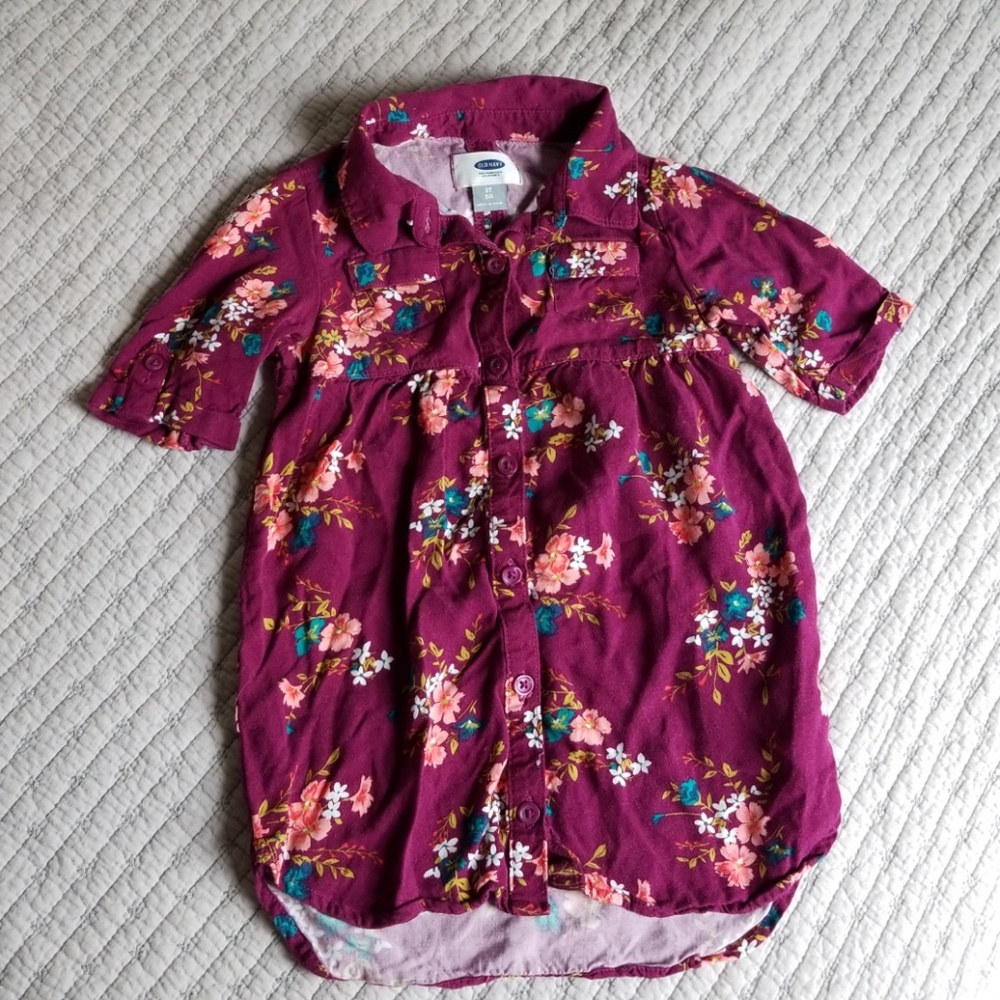 Old Navy Floral Dress/Tunic 3T